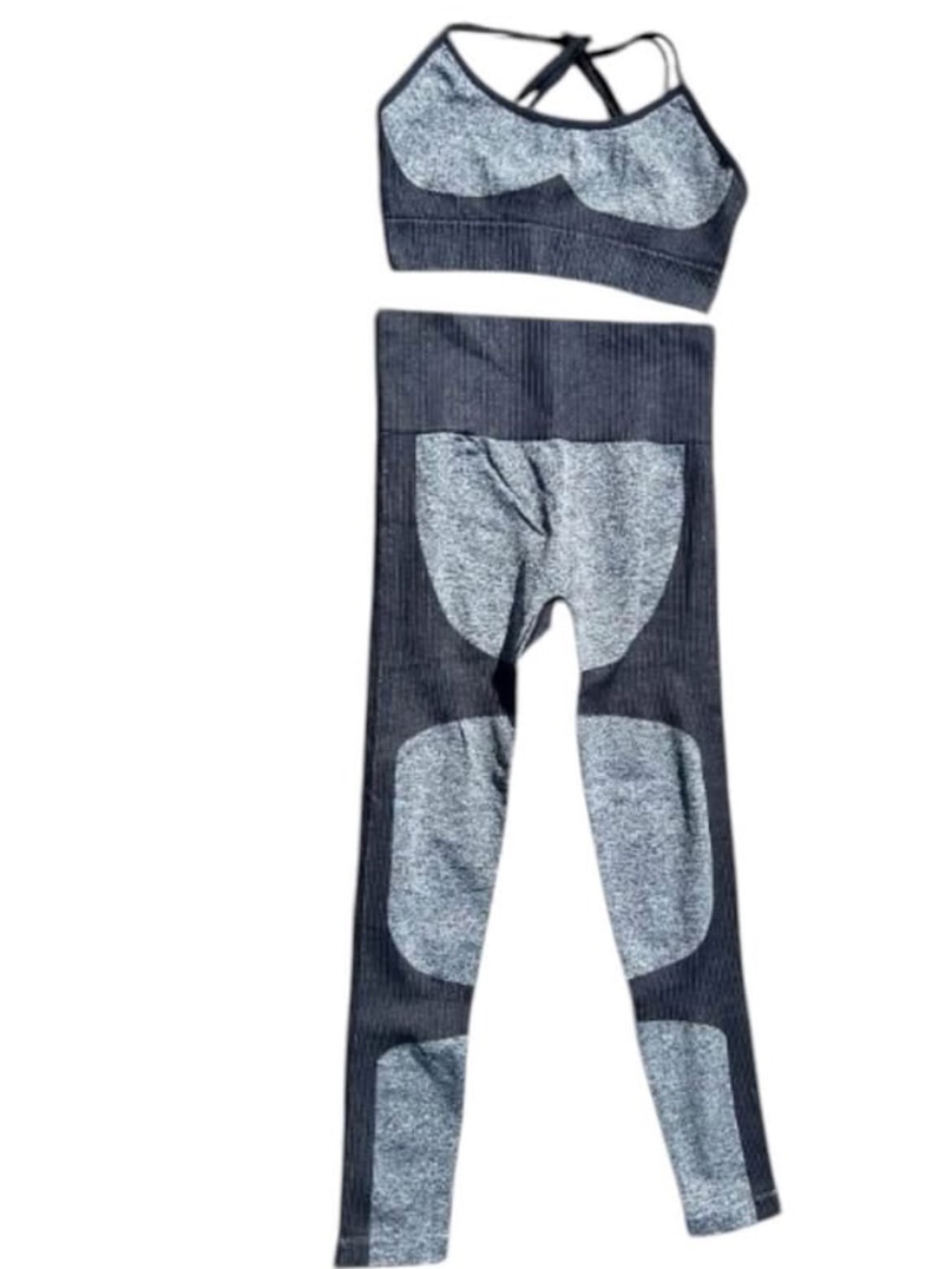 Size Medium SHEIN Black & Gray Workout Set